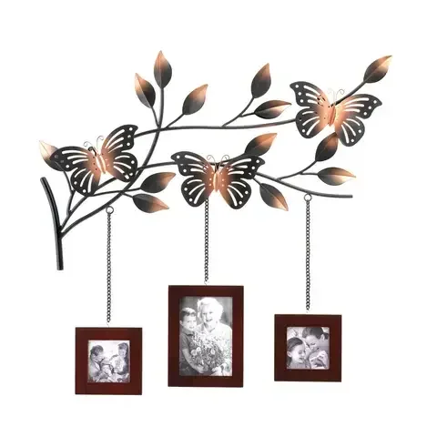 Accent Plus Butterflies Wood Picture Frame 23 in. H X 1.5 in. W
